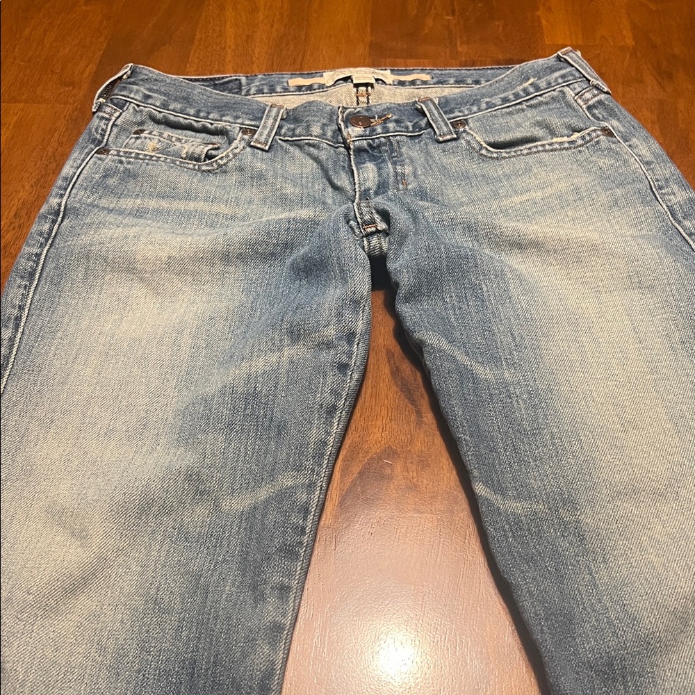 Y2K Abercrombie Low-Rise Cropped Jeans Size 4 - Picture 2 of 16